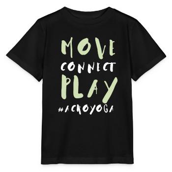 Acroyoga Manual Acro Yoga Yogi - Stanley/Stella Kinder T-Shirt MINI CREATOR  - Schwarz - Vorne - Mikhail (115cm)