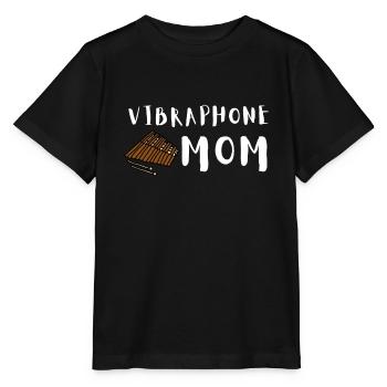 Vibraphone Maman Marimba Ninja Et Maillet - T-shirt bio MINI CREATOR Stanley/Stella Enfant - noir - Devant - Mikhail (115cm)