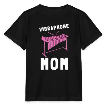 Vibraphone Maman Marimba Ninja Et Maillet - T-shirt bio MINI CREATOR Stanley/Stella Enfant - noir - Devant - Mikhail (115cm)