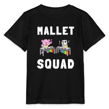Vibraphone Maman Marimba Ninja Et Maillet - T-shirt bio MINI CREATOR Stanley/Stella Enfant - noir - Devant - Mikhail (115cm)