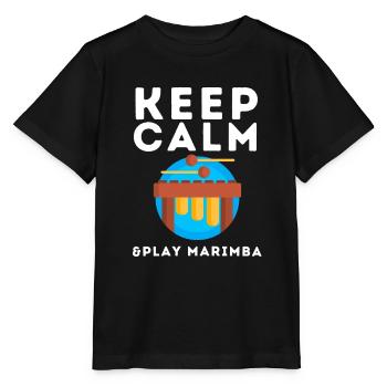Vibraphone Maman Marimba Ninja Et Maillet - T-shirt bio MINI CREATOR Stanley/Stella Enfant - noir - Devant - Mikhail (115cm)