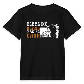 Window Cleaner Services Car Window Cleaning Window - Stanley/Stella MINI CREATOR Kids’ T-Shirt - black - Front - Mikhail (115cm)
