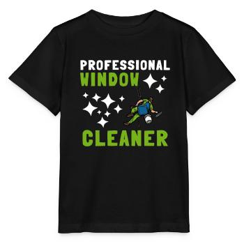 Window Cleaner Services Car Window Cleaning Window - Stanley/Stella MINI CREATOR Kids’ T-Shirt - black - Front - Mikhail (115cm)