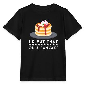 Syrup For Pancakes Flipping Flapjack Breakfast - Stanley/Stella MINI CREATOR Kids’ T-Shirt - black - Front - Mikhail (115cm)