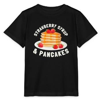Sirop pour crêpes flipping Flapjack Petit déjeuner - T-shirt bio MINI CREATOR Stanley/Stella Enfant - noir - Devant - Mikhail (115cm)