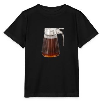 Syrup For Pancakes Flipping Flapjack Breakfast - Stanley/Stella MINI CREATOR Kids’ T-Shirt - black - Front - Mikhail (115cm)