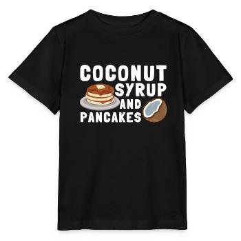 Sirop pour crêpes flipping Flapjack Petit déjeuner - T-shirt bio MINI CREATOR Stanley/Stella Enfant - noir - Devant - Mikhail (115cm)