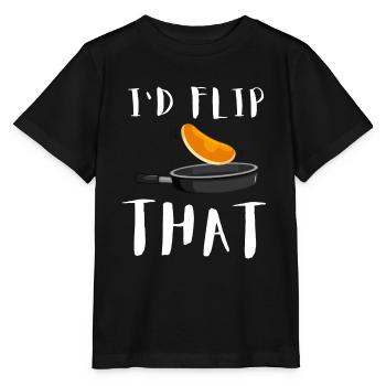 Sirop pour crêpes flipping Flapjack Petit déjeuner - T-shirt bio MINI CREATOR Stanley/Stella Enfant - noir - Devant - Mikhail (115cm)