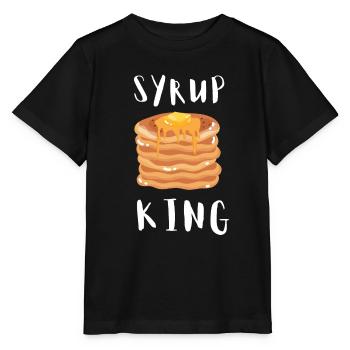 Syrup For Pancakes Flipping Flapjack Breakfast - Stanley/Stella MINI CREATOR Kids’ T-Shirt - black - Front - Mikhail (115cm)