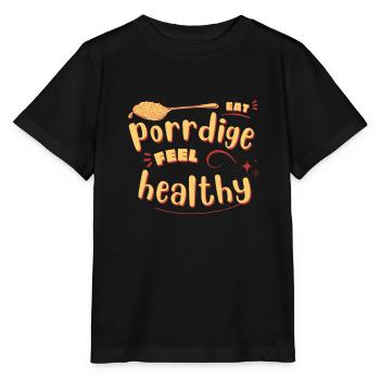 Grains de céréales Kasha Upma Riz et semoule de maïs du matin - T-shirt bio MINI CREATOR Stanley/Stella Enfant - noir - Devant - Mikhail (115cm)