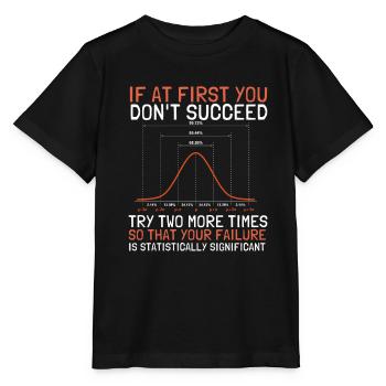 Data Scientist statisticien de la distribution normale - T-shirt bio MINI CREATOR Stanley/Stella Enfant - noir - Devant - Mikhail (115cm)