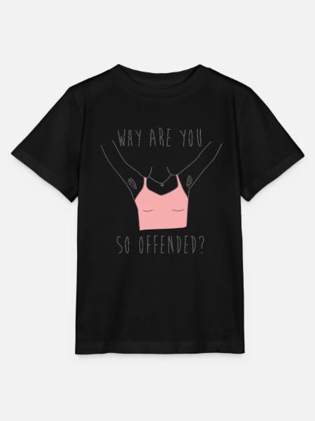 Feminist Anti Shaving Hairy Body - Stanley/Stella MINI CREATOR Kids’ T-Shirt - black