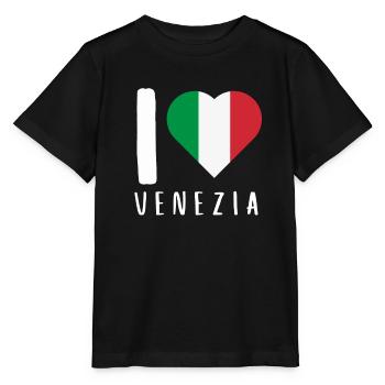 Venise Gondole Italie Venise - T-shirt bio MINI CREATOR Stanley/Stella Enfant - noir - Devant - Mikhail (115cm)