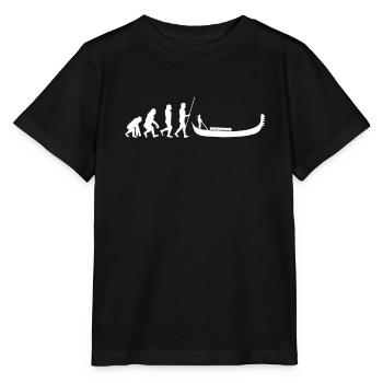 Venise Gondole Italie Venise - T-shirt bio MINI CREATOR Stanley/Stella Enfant - noir - Devant - Mikhail (115cm)