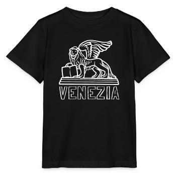 Venise Gondole Italie Venise - T-shirt bio MINI CREATOR Stanley/Stella Enfant - noir - Devant - Mikhail (115cm)