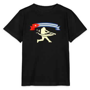Latino Cuban Cuba Baseball - Stanley/Stella Kinder T-Shirt MINI CREATOR  - Schwarz - Vorne - Mikhail (115cm)