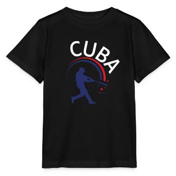 Latino Cuban Cuba Baseball - Stanley/Stella Kinder T-Shirt MINI CREATOR  - Schwarz - Vorne - Mikhail (115cm)