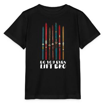 Soulevez-vous même Bro Ski - T-shirt bio MINI CREATOR Stanley/Stella Enfant - noir - Devant - Mikhail (115cm)