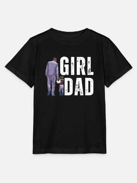Protective Girl Dad, Dating My Daughter - Stanley/Stella T-shirt MINI CREATOR til børn - sort