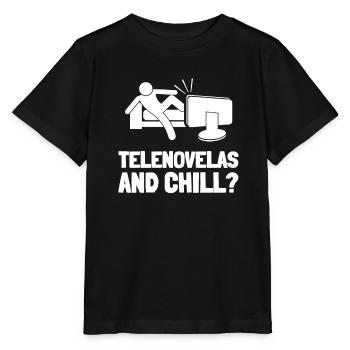 Telenovela Columbianas, émissions hispaniques et feuilletons - T-shirt bio MINI CREATOR Stanley/Stella Enfant - noir - Devant - Mikhail (115cm)