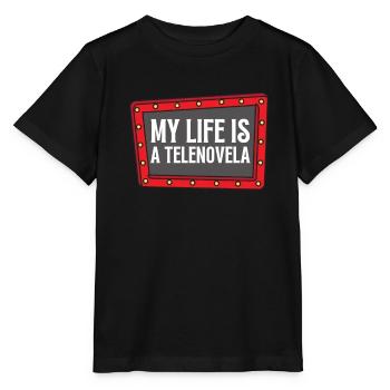 Telenovela Columbianas, émissions hispaniques et feuilletons - T-shirt bio MINI CREATOR Stanley/Stella Enfant - noir - Devant - Mikhail (115cm)
