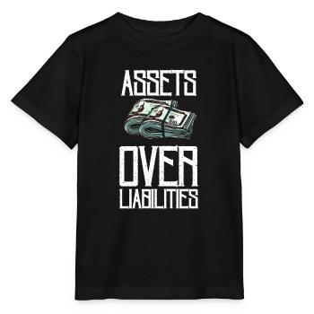 Actifs sur passifs Entrepreneur comptable - T-shirt bio MINI CREATOR Stanley/Stella Enfant - noir - Devant - Mikhail (115cm)