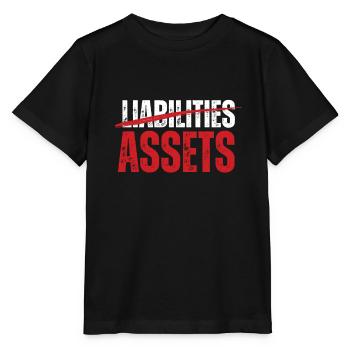 Actifs sur passifs Entrepreneur comptable - T-shirt bio MINI CREATOR Stanley/Stella Enfant - noir - Devant - Mikhail (115cm)