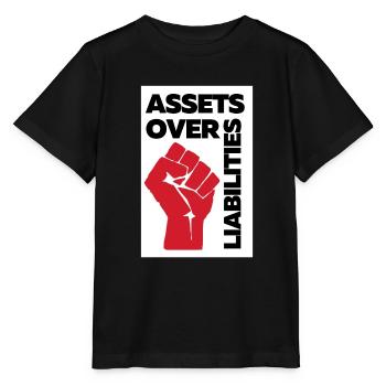 Actifs sur passifs Entrepreneur comptable - T-shirt bio MINI CREATOR Stanley/Stella Enfant - noir - Devant - Mikhail (115cm)