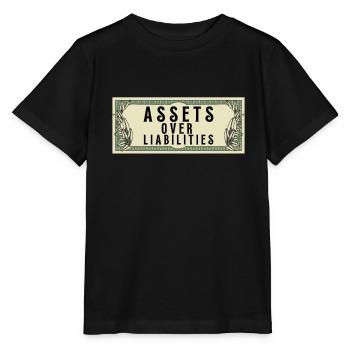 Actifs sur passifs Entrepreneur comptable - T-shirt bio MINI CREATOR Stanley/Stella Enfant - noir - Devant - Mikhail (115cm)