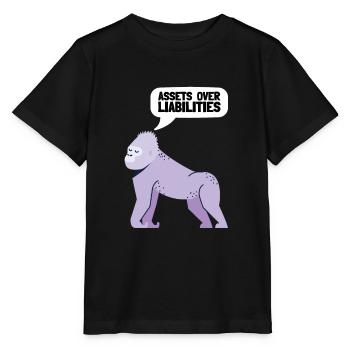 Actifs sur passifs Entrepreneur comptable - T-shirt bio MINI CREATOR Stanley/Stella Enfant - noir - Devant - Mikhail (115cm)