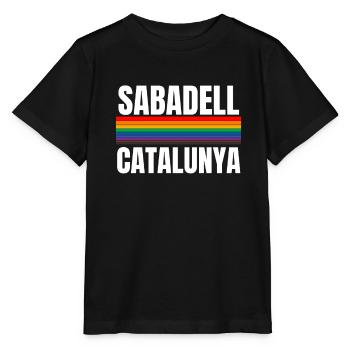 Bandera Independentista Catalana Estelada Negra - T-shirt bio MINI CREATOR Stanley/Stella Enfant - noir - Devant - Mikhail (115cm)