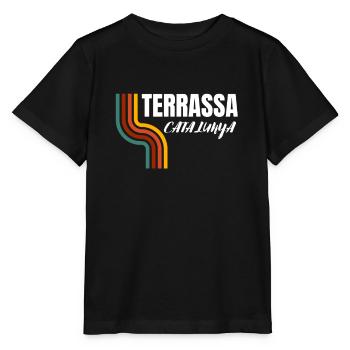 Bandera Independentista Catalana Estelada Negra - T-shirt bio MINI CREATOR Stanley/Stella Enfant - noir - Devant - Mikhail (115cm)