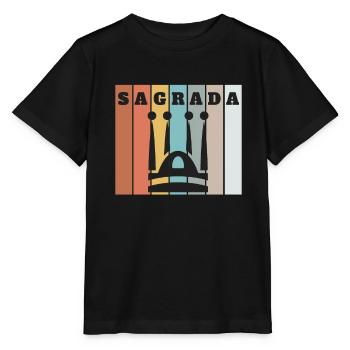 Bandera Independentista Catalana Estelada Negra - T-shirt bio MINI CREATOR Stanley/Stella Enfant - noir - Devant - Mikhail (115cm)