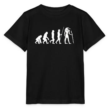 Hiéroglyphes égyptologue, Égypte ancienne - T-shirt bio MINI CREATOR Stanley/Stella Enfant - noir - Devant - Mikhail (115cm)
