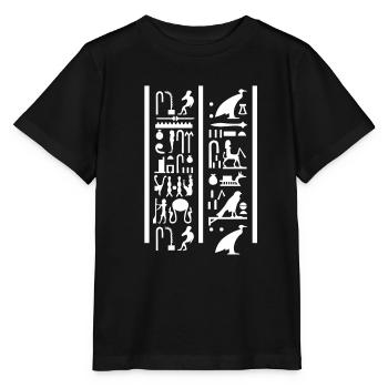 Hieroglyphics Egyptologist, Ancient Egyptian - Stanley/Stella MINI CREATOR Kids’ T-Shirt - black - Front - Mikhail (115cm)