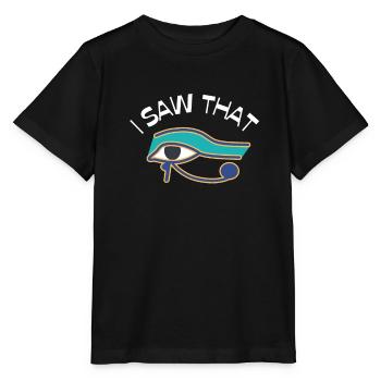 Hiéroglyphes égyptologue, Égypte ancienne - T-shirt bio MINI CREATOR Stanley/Stella Enfant - noir - Devant - Mikhail (115cm)