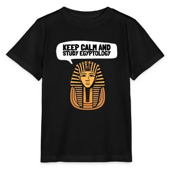 Hieroglyphics Egyptologist, Ancient Egyptian - Stanley/Stella MINI CREATOR Kids’ T-Shirt - black - Front - Mikhail (115cm)