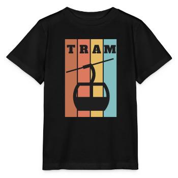Téléphérique Téléphérique Télécabine - T-shirt bio MINI CREATOR Stanley/Stella Enfant - noir - Devant - Mikhail (115cm)