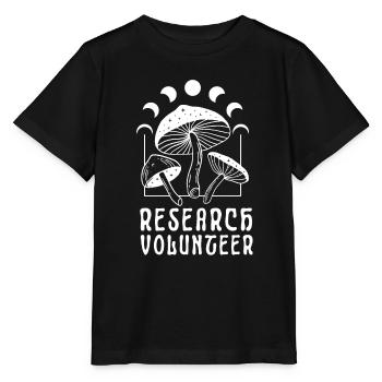 Psychedelic Research Volunteer - Stanley/Stella MINI CREATOR Kids’ T-Shirt - black - Front - Mikhail (115cm)