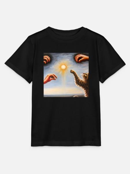 Cat Art History - Stanley/Stella Kinder T-Shirt MINI CREATOR - Schwarz