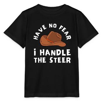 Future Bull Rider Steer Riding - T-shirt bio MINI CREATOR Stanley/Stella Enfant - noir - Devant - Mikhail (115cm)