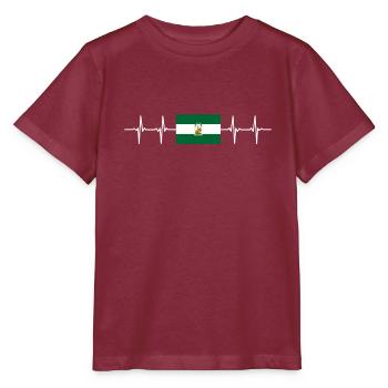 Espagne Région Espagnole Andalousie - T-shirt bio MINI CREATOR Stanley/Stella Enfant - bordeaux - Devant - Kain (125cm)