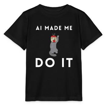 Artificial Intelligence Ai Chat - Stanley/Stella MINI CREATOR Kids’ T-Shirt - black - Front - Mikhail (115cm)