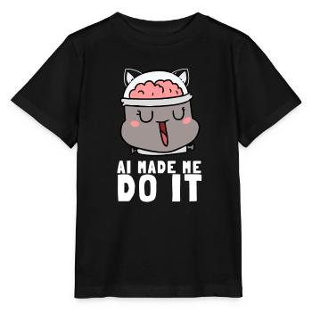 Artificial Intelligence Ai Chat - Stanley/Stella MINI CREATOR Kids’ T-Shirt - black - Front - Mikhail (115cm)