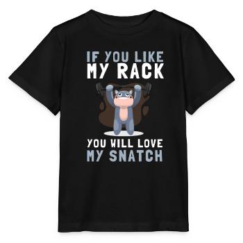 Weight Lifting Power Snatch - Stanley/Stella Kinder T-Shirt MINI CREATOR  - Schwarz - Vorne - Mikhail (115cm)