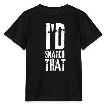 Weight Lifting Power Snatch - Stanley/Stella Kinder T-Shirt MINI CREATOR  - Schwarz - Vorne - Mikhail (115cm)