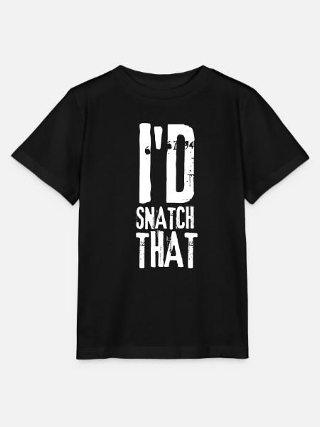 Weight Lifting Power Snatch - Stanley/Stella Kinder T-Shirt MINI CREATOR - Schwarz