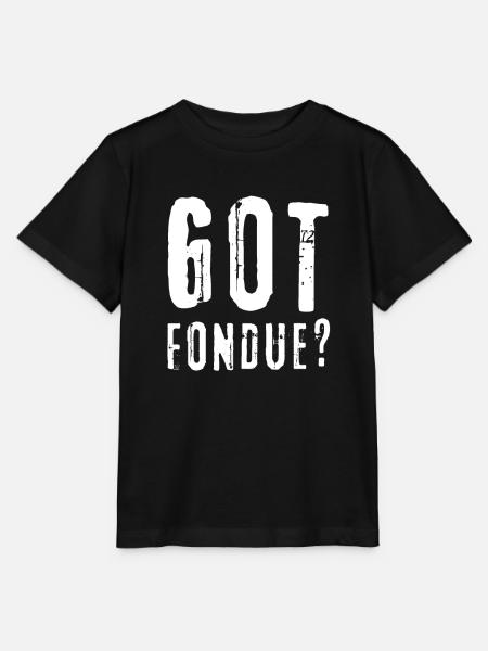 Swiss Cheese Fondue - Stanley/Stella Kinder T-Shirt MINI CREATOR - Schwarz