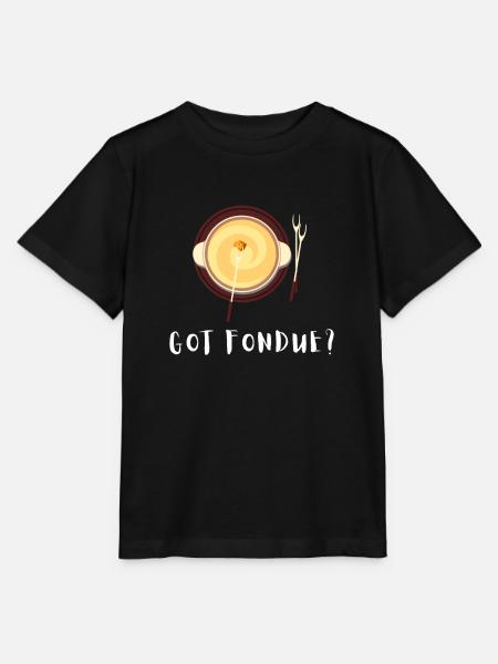 Swiss Cheese Fondue - Stanley/Stella Kinder T-Shirt MINI CREATOR - Schwarz