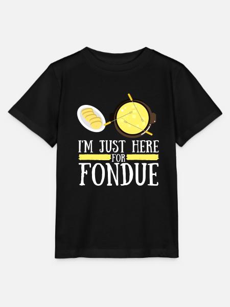 Swiss Cheese Fondue - Stanley/Stella Kinder T-Shirt MINI CREATOR - Schwarz